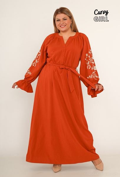 Immagine di PLUS SIZE EMBROIDERED MAXI DRESS